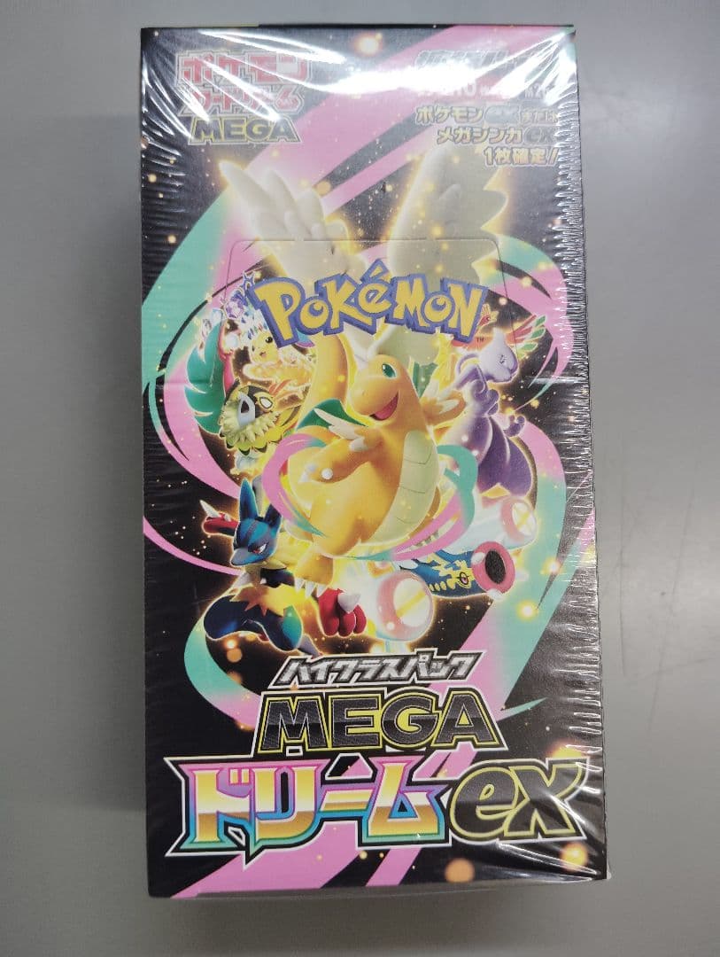 シュリンク付き ポケモンカードゲーム MEGAドリームEX 1box