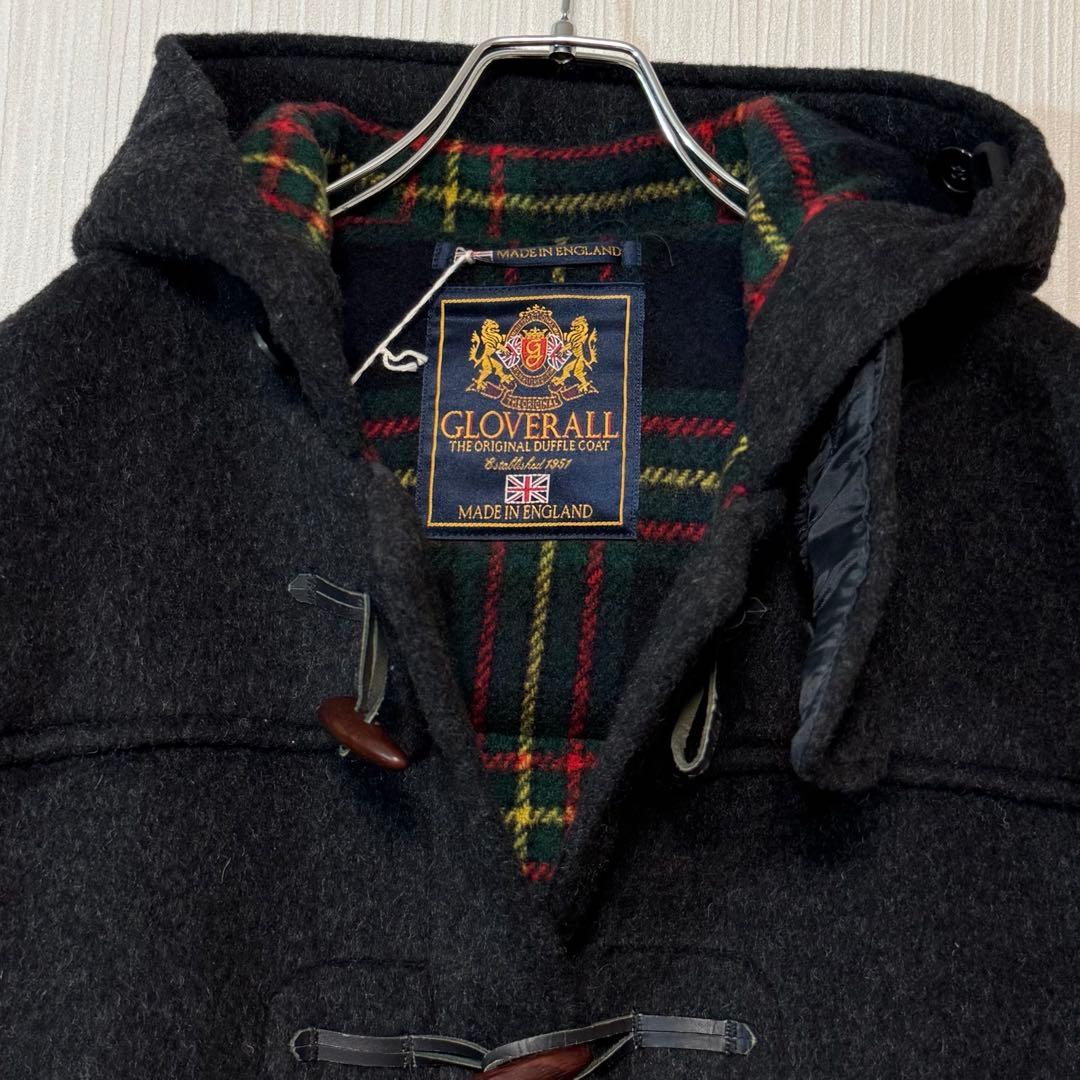p*i様 新品 英国製 グローバーオール ダッフルコート 40 チャコール 裏地