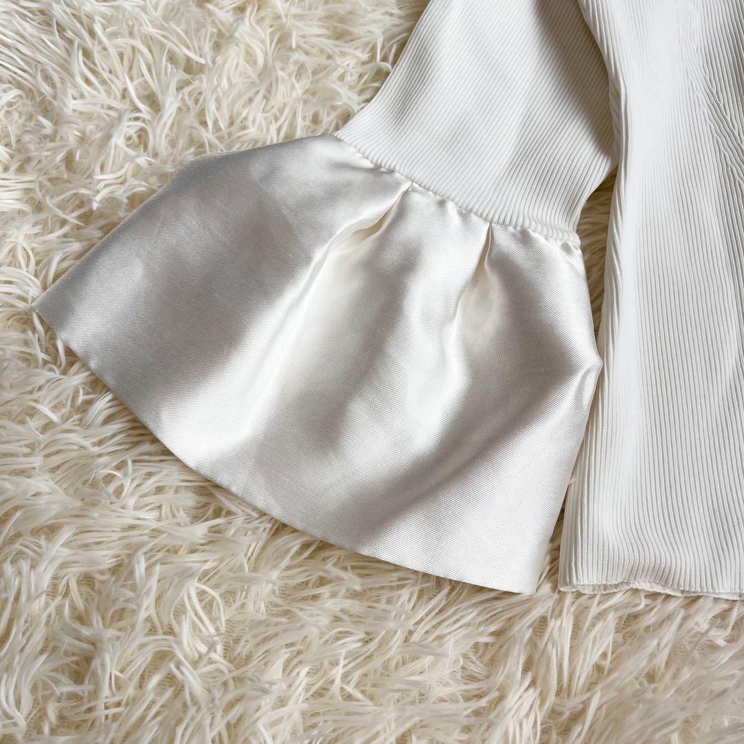 セルフォード CELFORD ベルスリーブリブニットプルオーバー 38