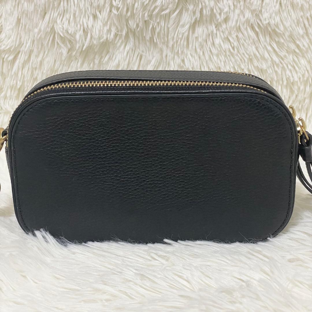 【未使用級】TORY BURCHトリーバーチ ショルダーバッグ ミラー ブラック