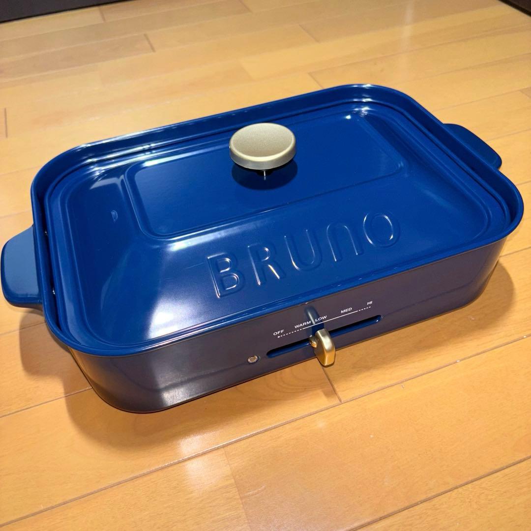 BRUNO コンパクトホットプレート たこ焼きプレート セラミックコート鍋付き