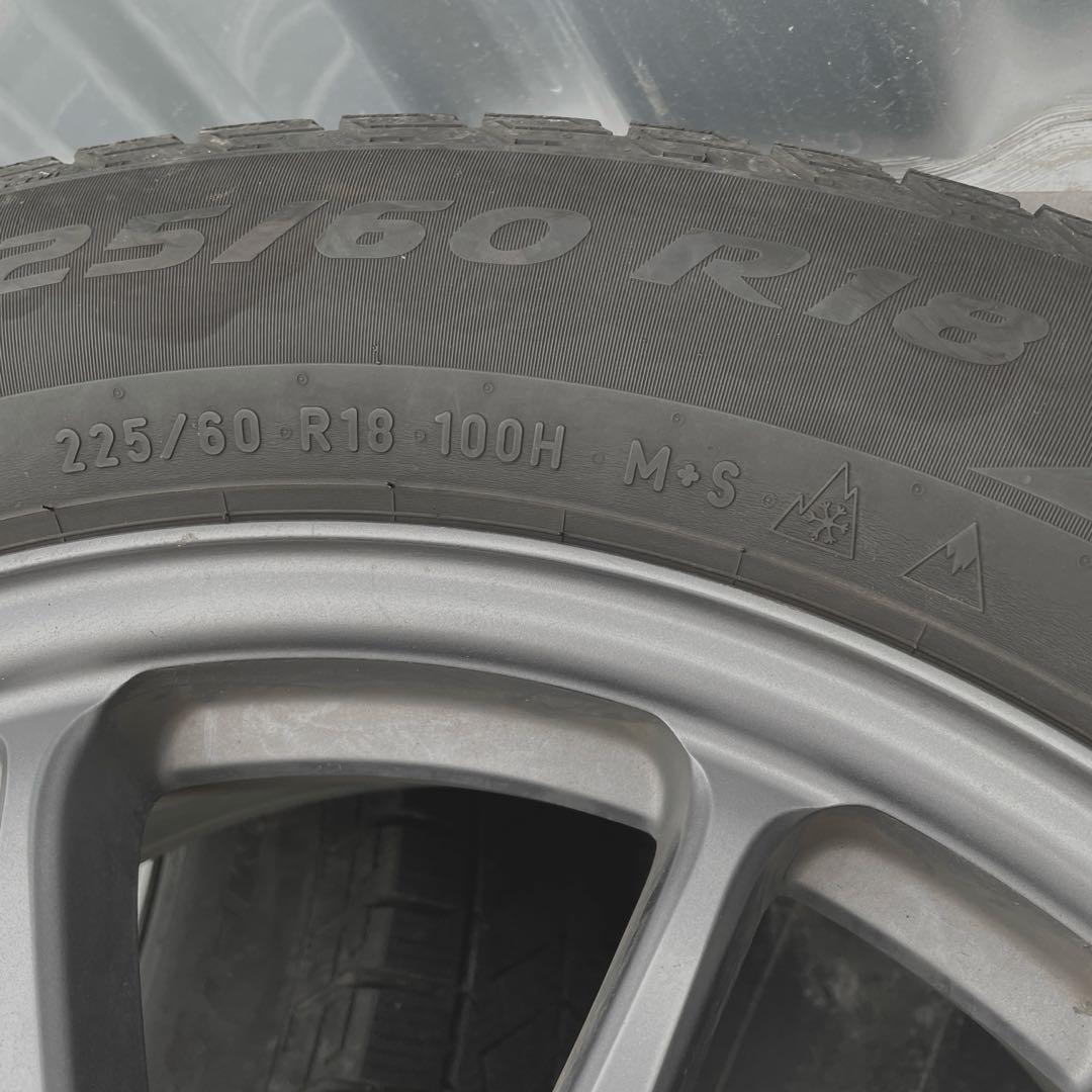 225/60r18 スタッドレス ホイール 18インチ 4本セットの1本No.2