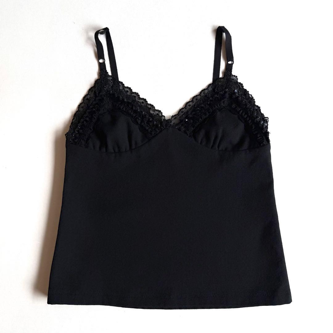 《美品》 トリコ コムデギャルソン ビスチェ キャミソール レース スパンコール