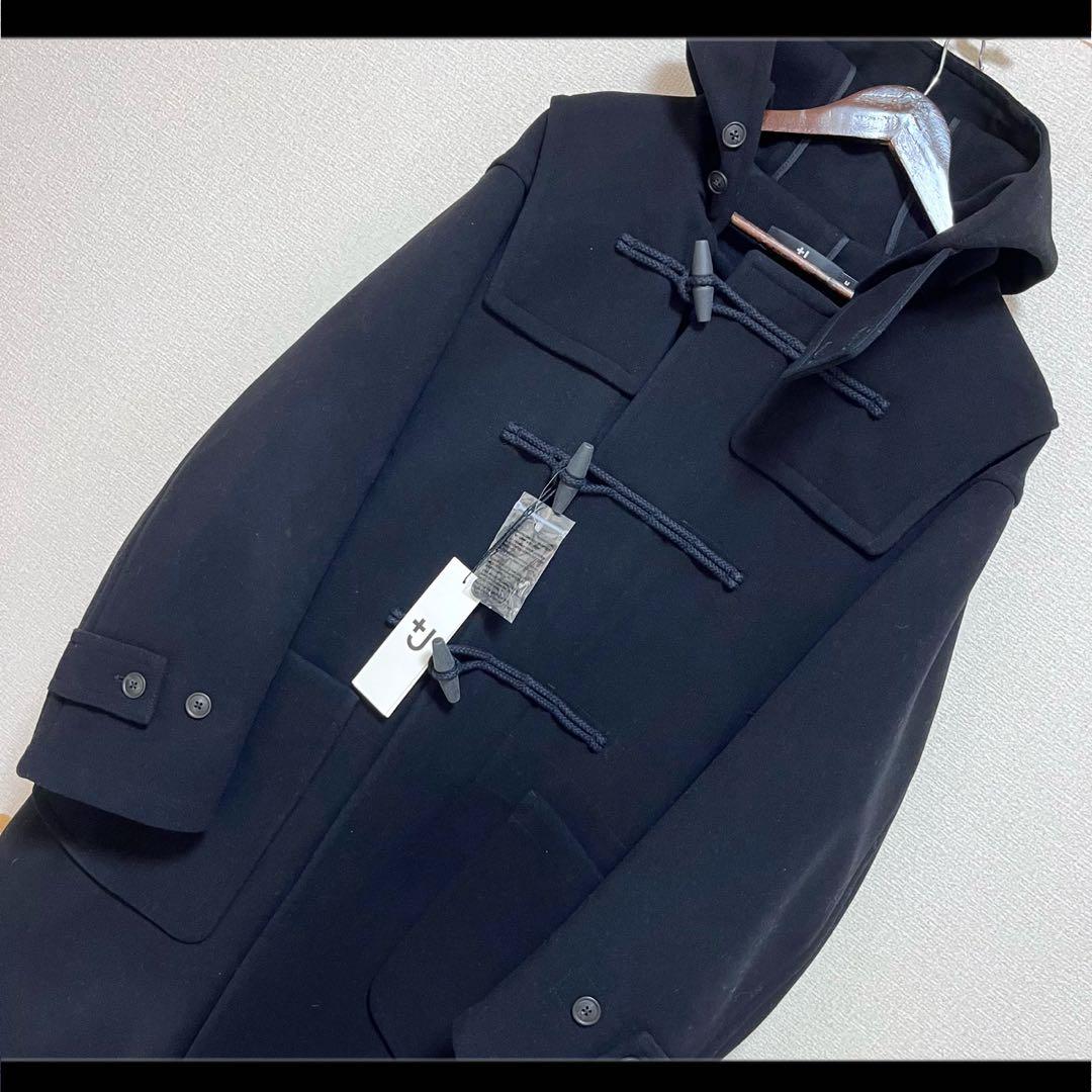 未使用タグ付き UNIQLO ジル•サンダー オーバーサイズ ダッフルコート 黒