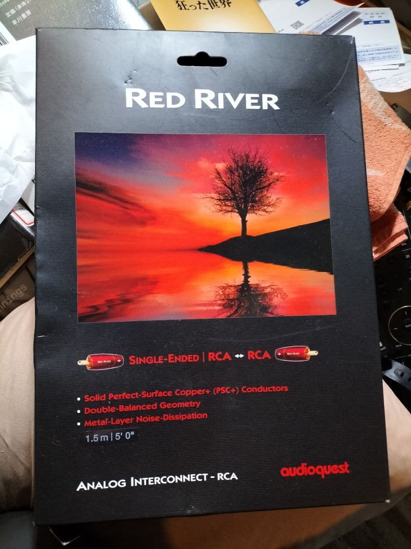 オーディオクエスト　ピンケーブル　レッドリバー　1.5mペア　新品未使用