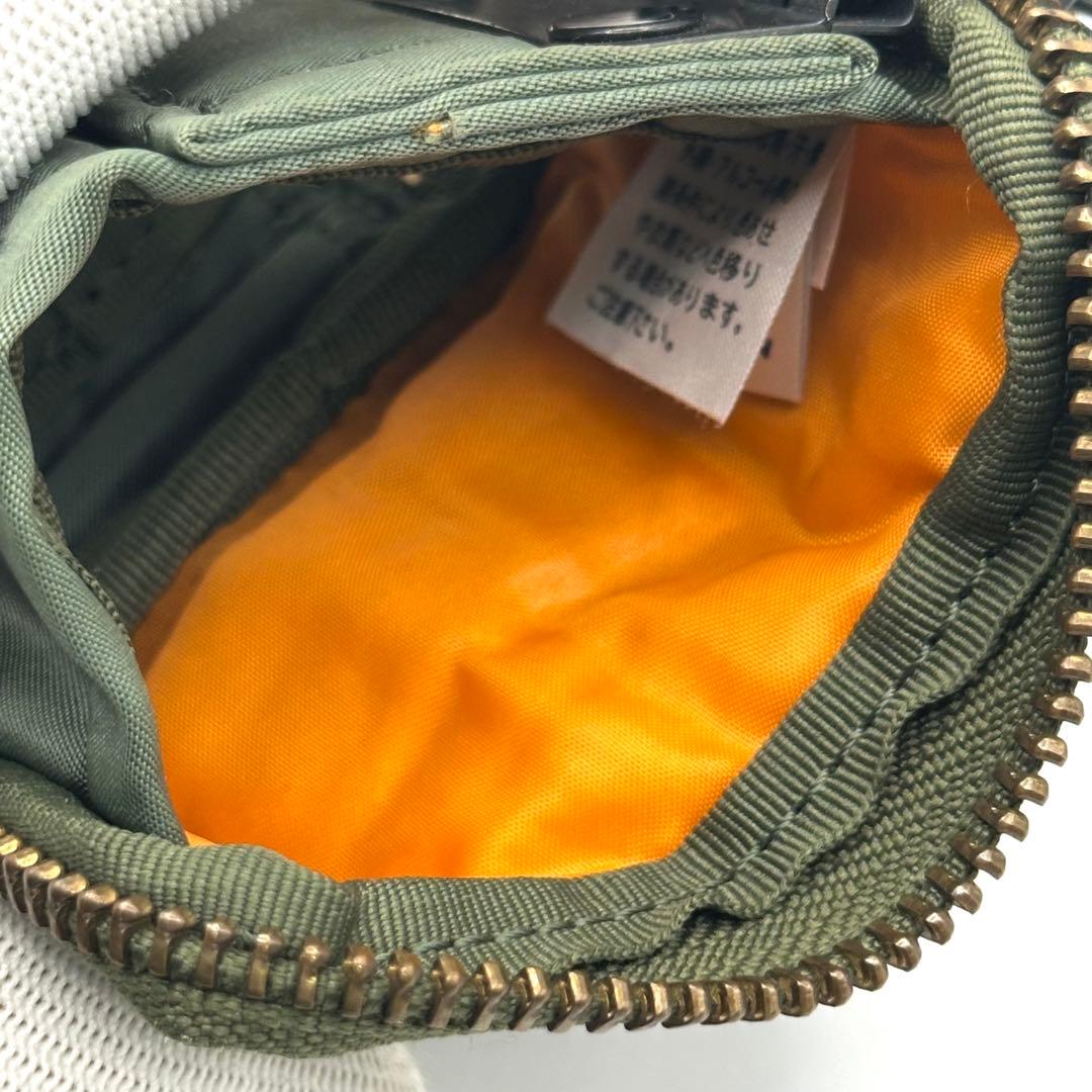 【良品】PORTER ポーター タンカー 6連 キーケース ラウンドジップ 緑
