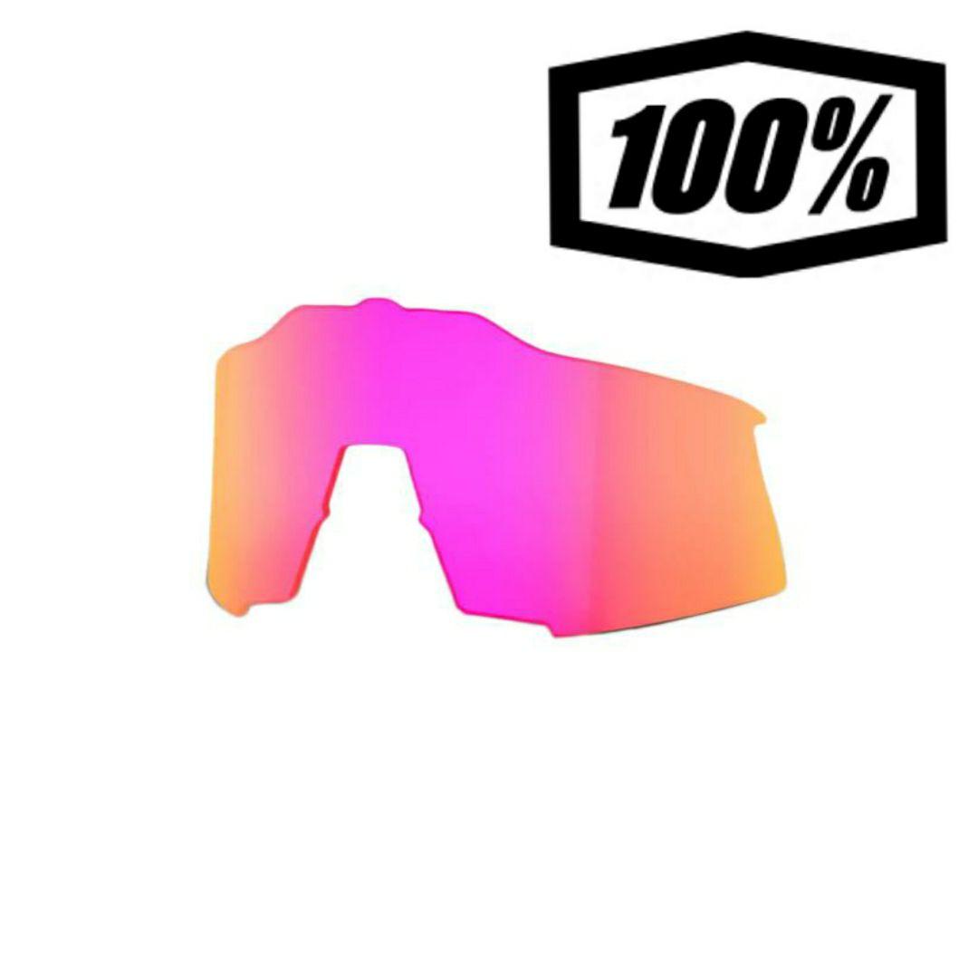 100% Speedcraft 交換レンズ パープルミラーレンズ