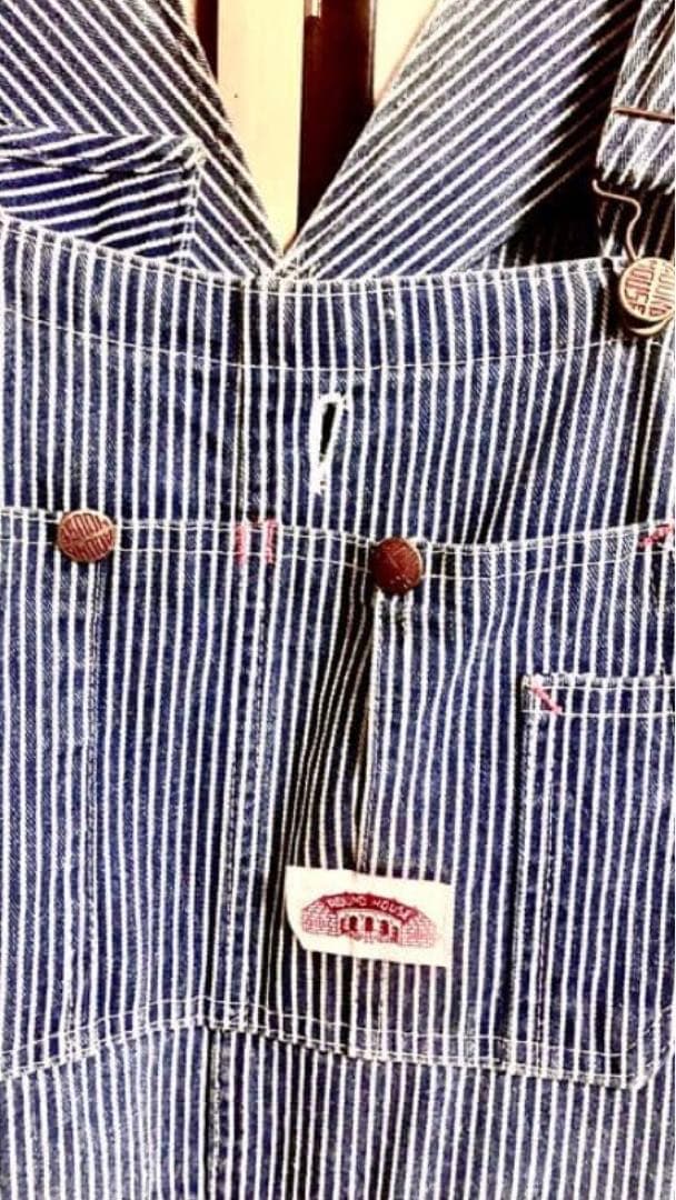 USA製！ラウンドハウス　オーバーオール　ヒッコリー