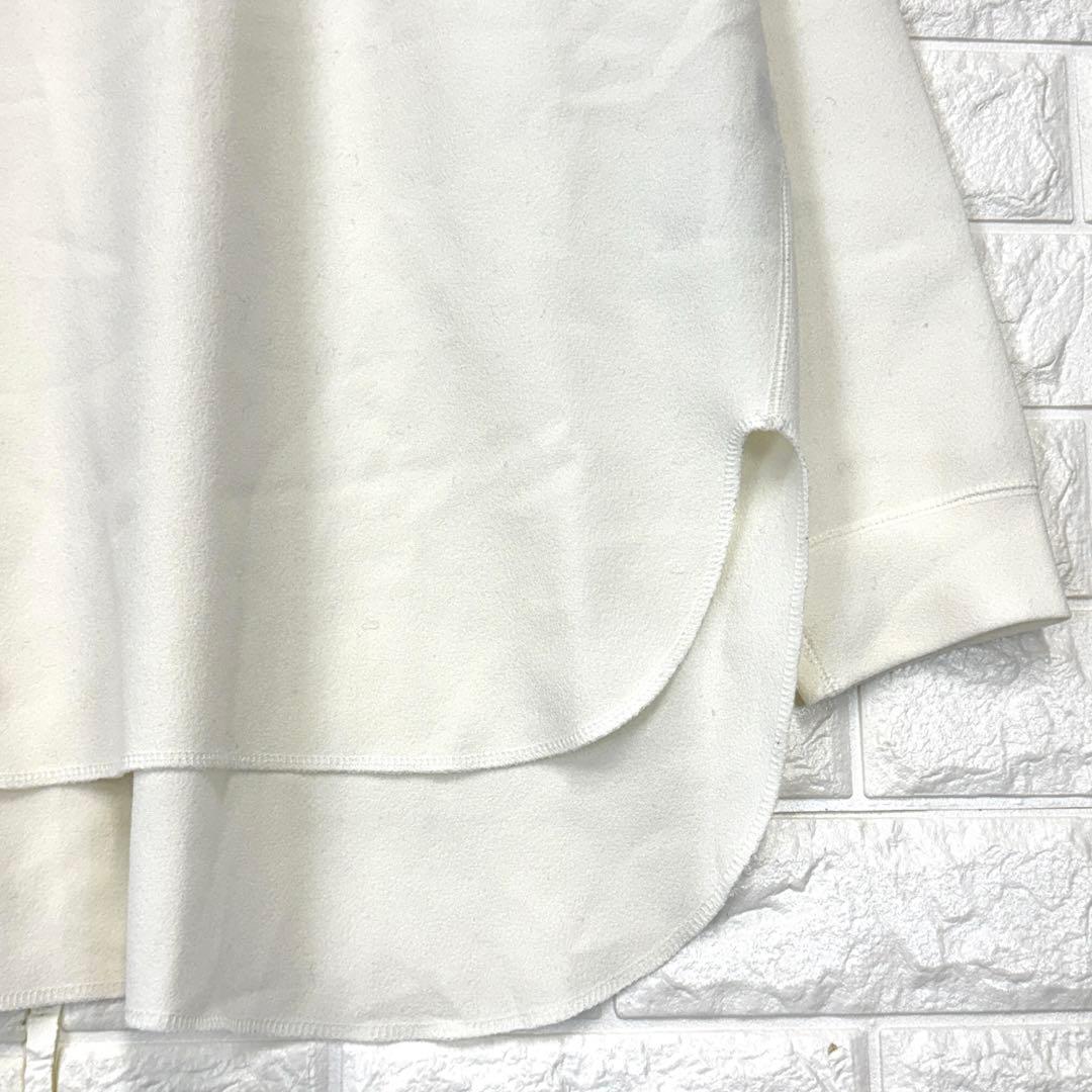 Nori 　s3037　ウィムガゼット【F】白系 Vガゼット長袖プルオーバ