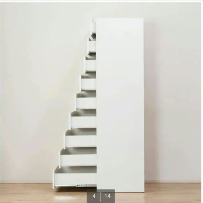 送料込 ニトリ タワーチェスト ポルテD 80TC WH