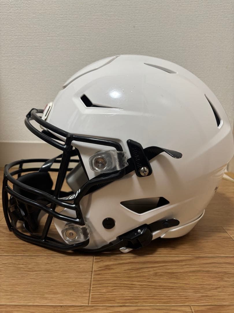 Riddell ホワイト ヘルメット フルフェイスマスク付き