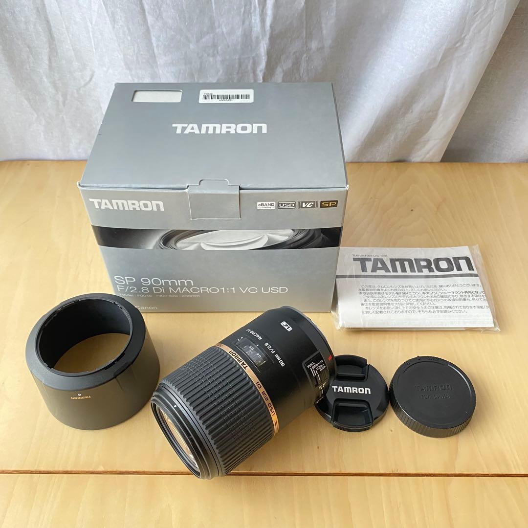 タムロン 90mm F2.8 Di MACRO 1:1 VC USD キャノン用