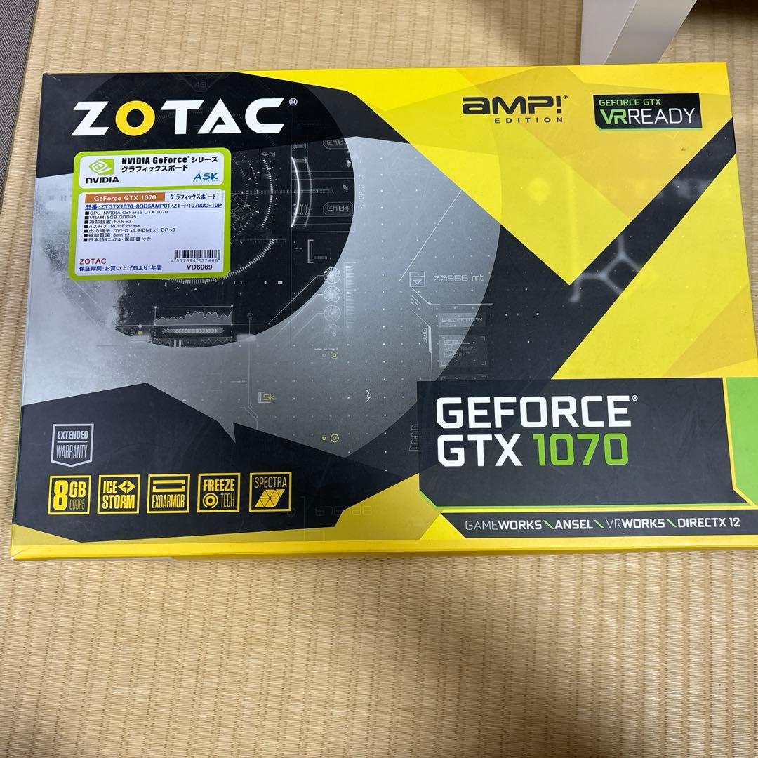 zotac GTX1070 動作確認済み