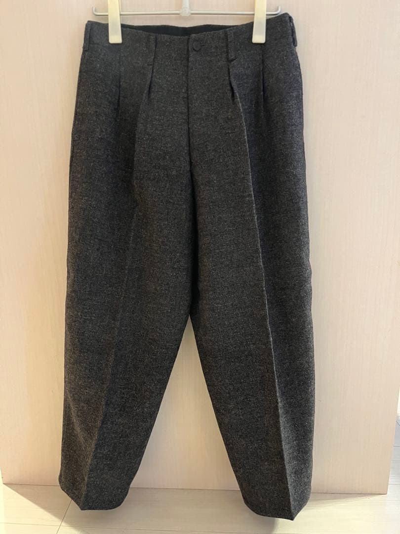 Ys for men ツイード テーパードスラックス M