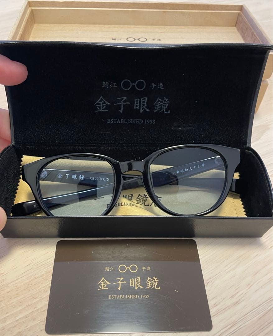 金子眼鏡 CLUBRO ブラックサングラス　KCS-16