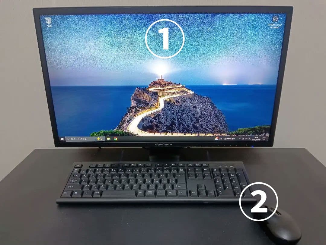 モニター、スティックPC、キーマウ、SD、手軽に始める4点セット！！