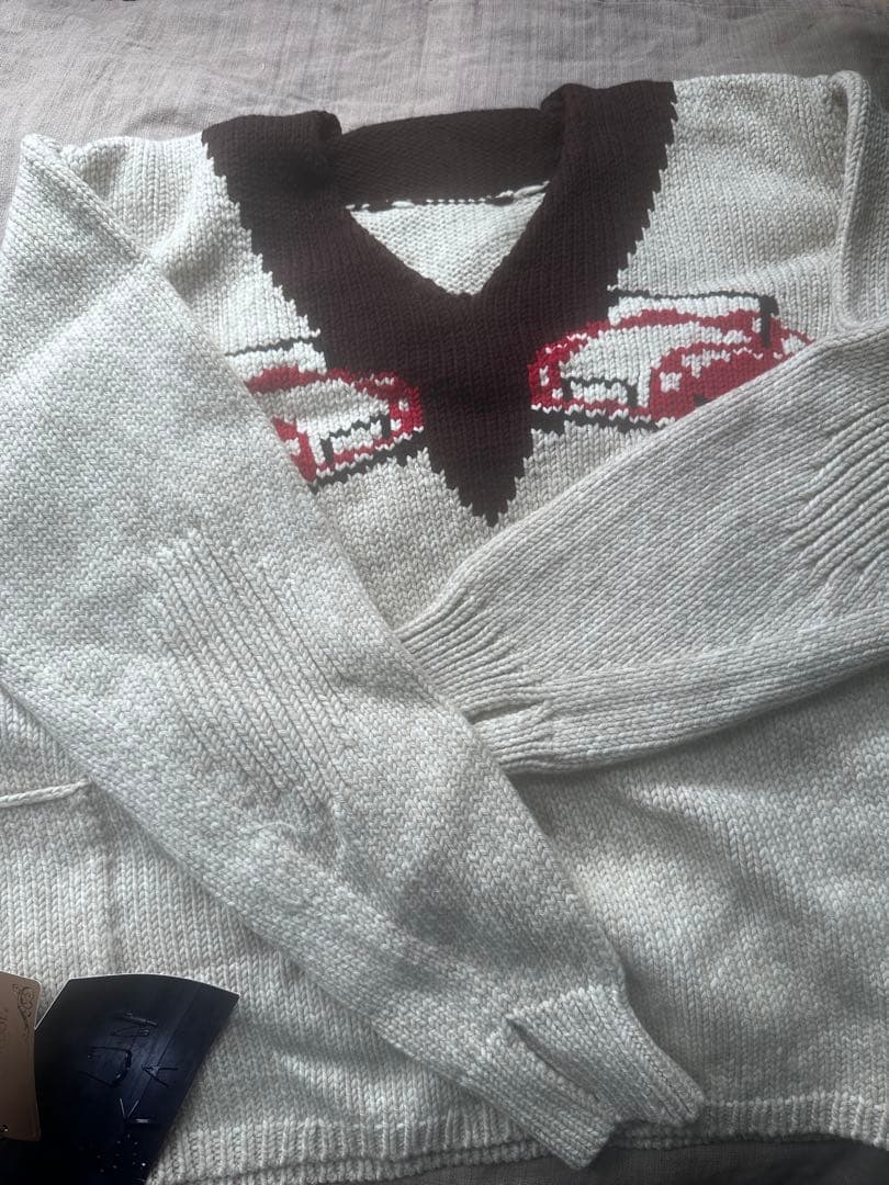 吉沢亮着　SUNSEA ミックジャガーカーセーター　サンシー