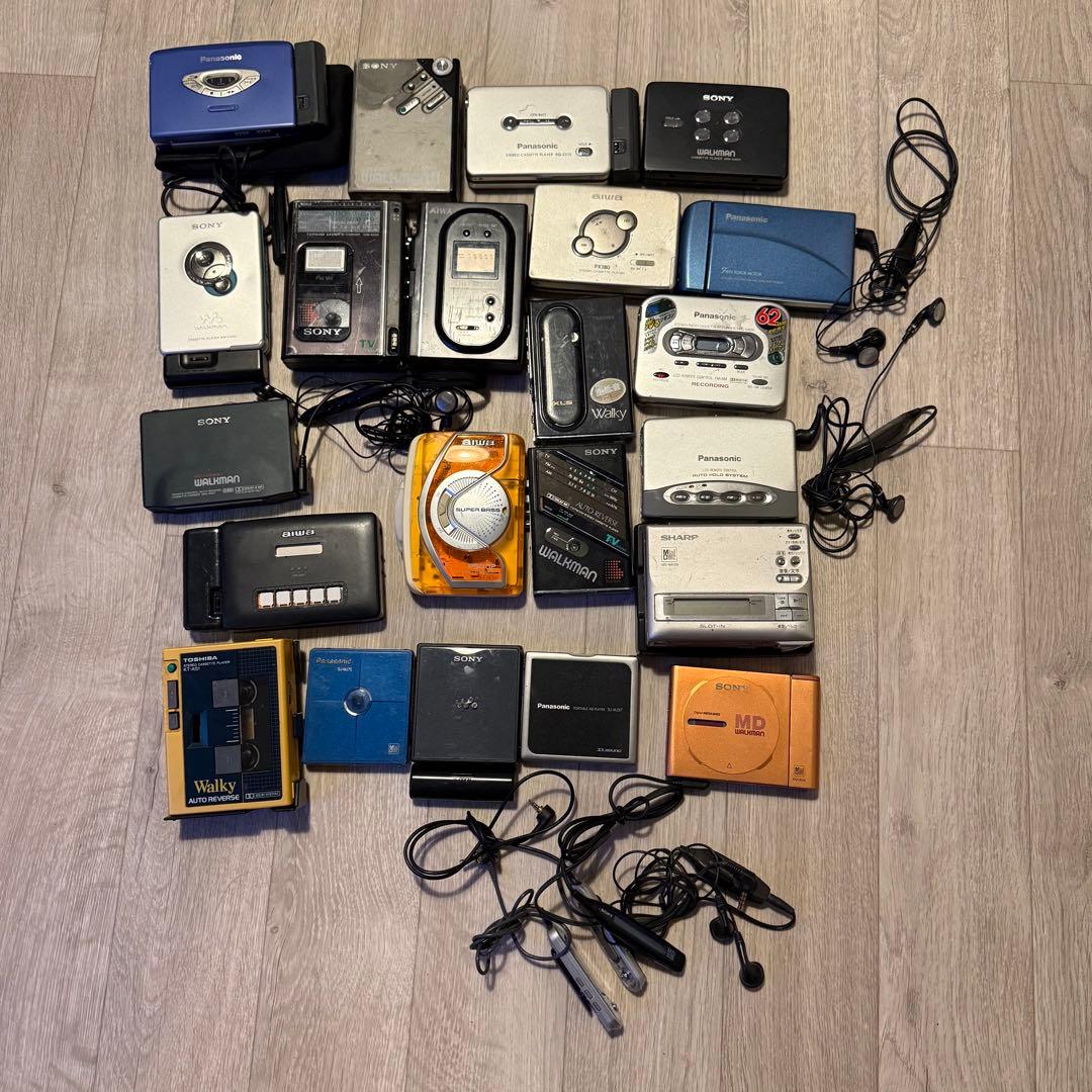 カセットプレイヤー、MDプレイヤー　まとめ売り