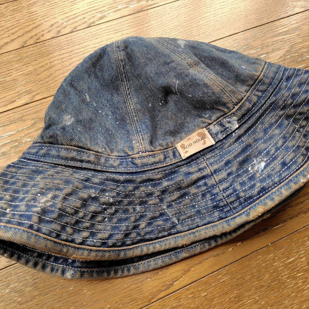 即完売 ACID HOUSE 備南染工 アーミーハット デニム 児島