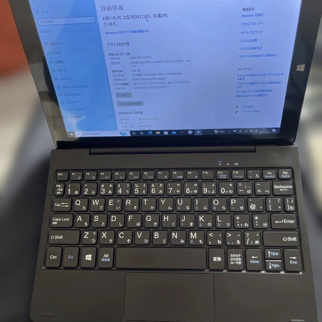 RM-A107-SR Windowsノート本体　タッチパネル