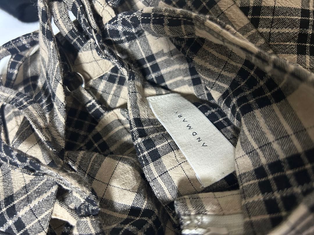 【AND MARY】belle checked dress