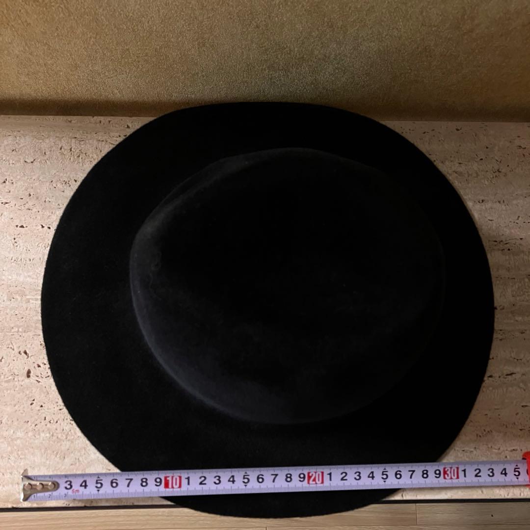 美品　KIJIMA TAKAYUKI 152854 黒　ハット　ラビット
