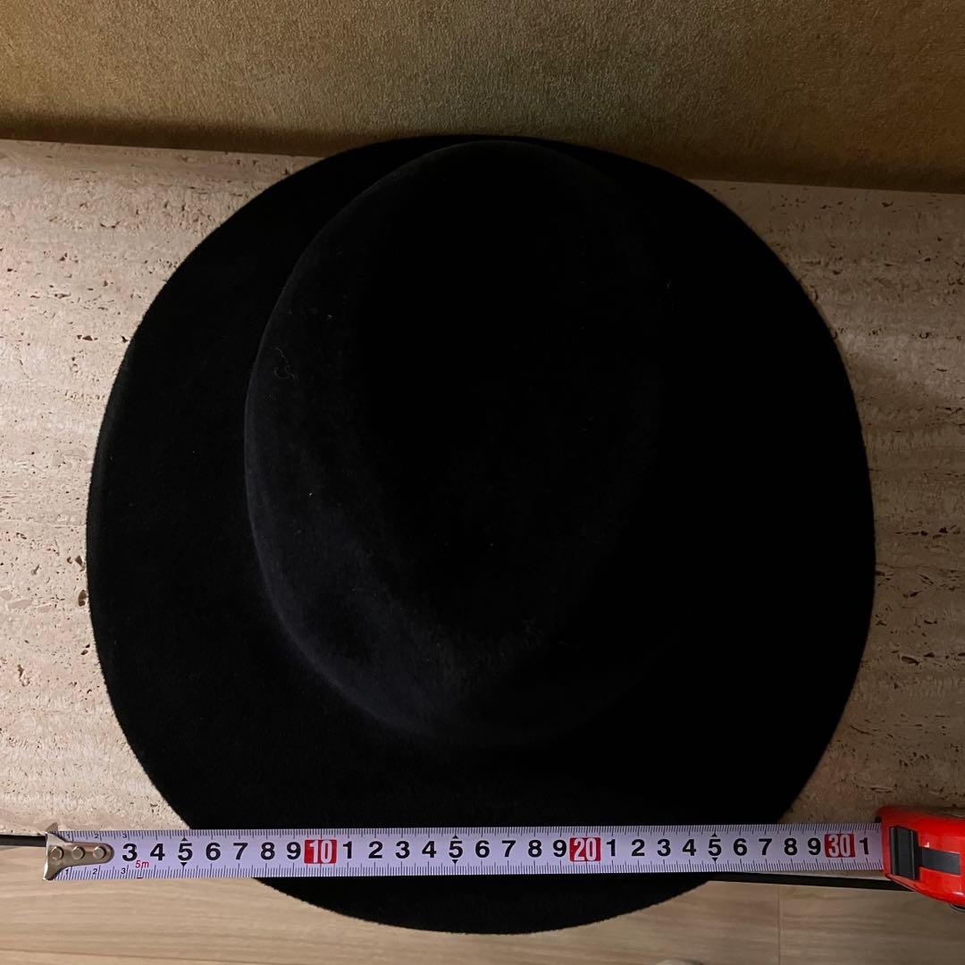 美品　KIJIMA TAKAYUKI 152854 黒　ハット　ラビット