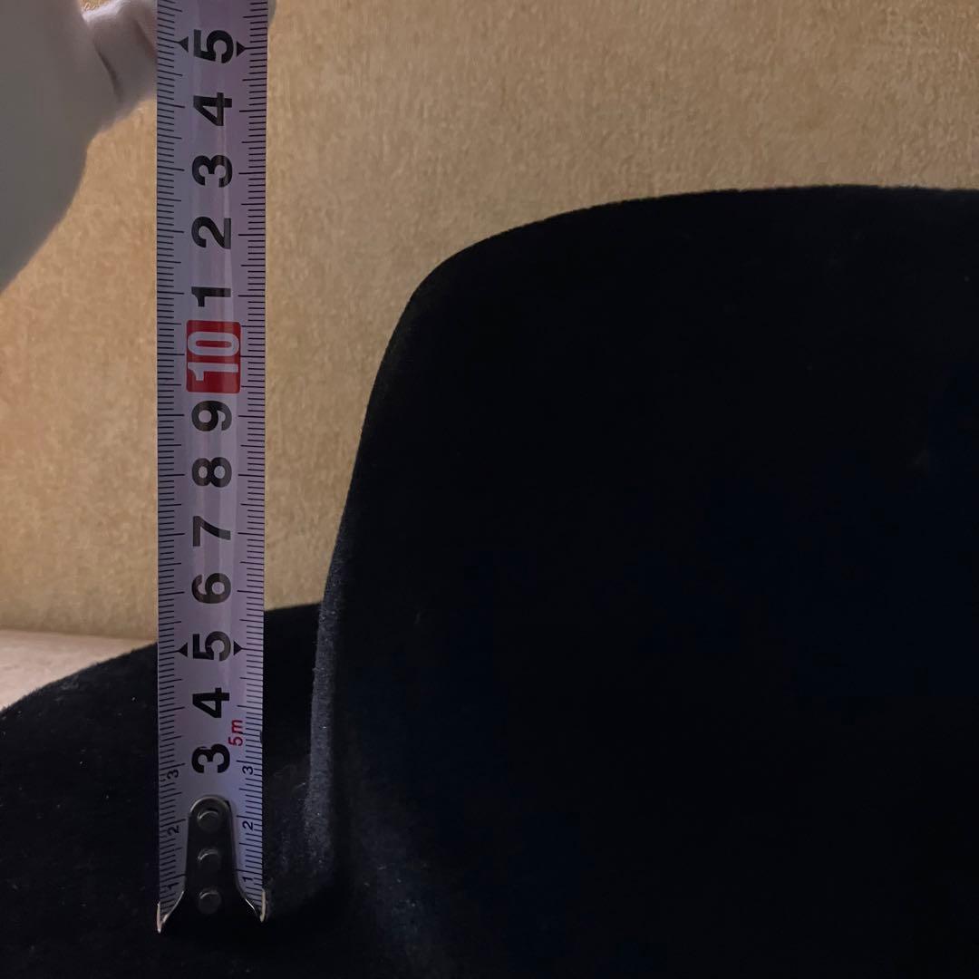 美品　KIJIMA TAKAYUKI 152854 黒　ハット　ラビット