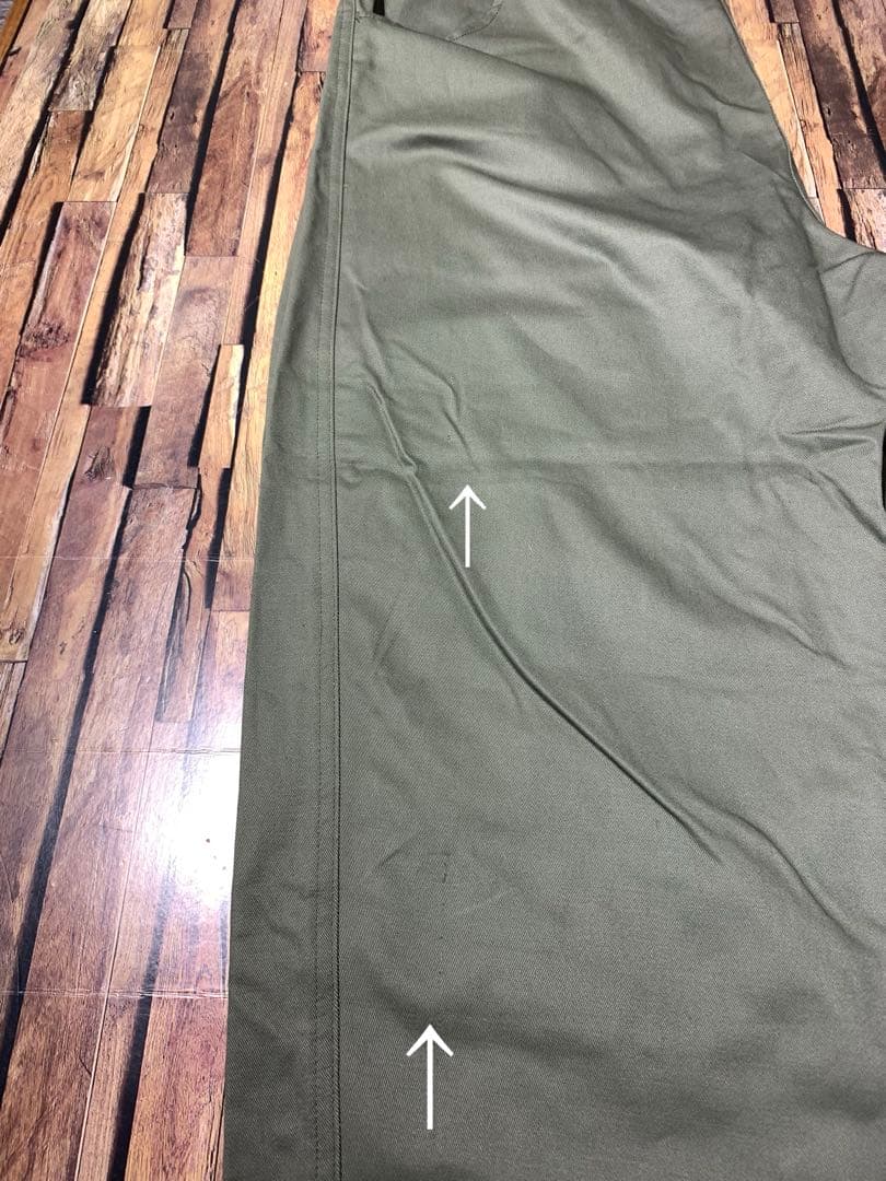 新品訳あり商品！NARU カツラギノッポパンツ カーキ