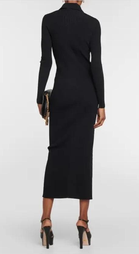 ミサ　GUCCI グッチ　リブニットワンピース　ミディドレスXS 美品