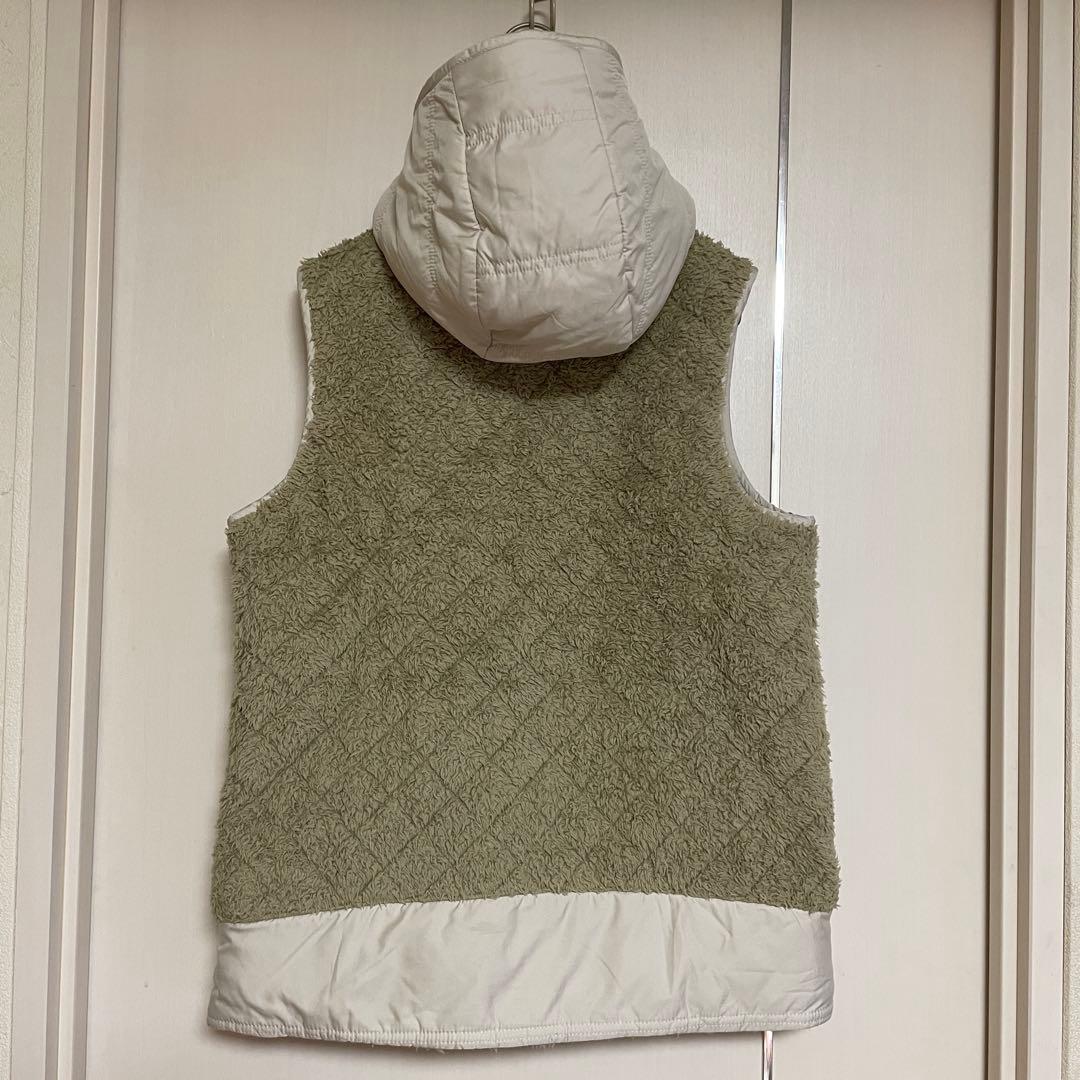 極美品　patagoniaパタゴニア　フーデットベスト　フリース　リバーシブルS