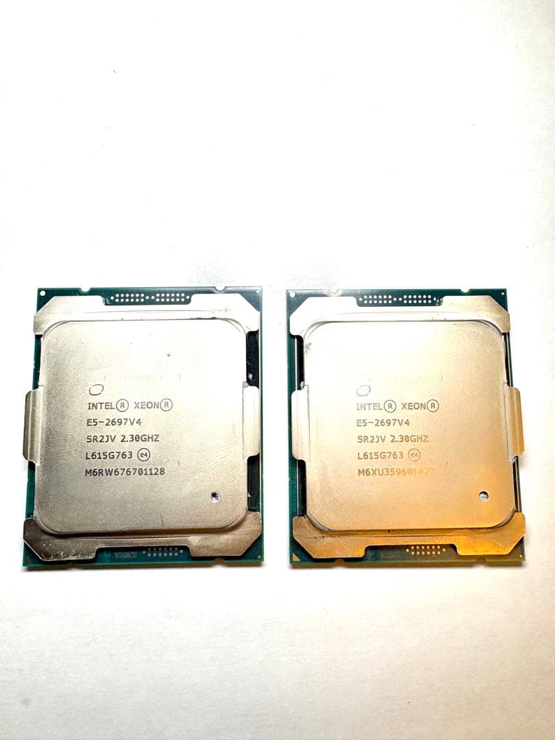 Intel Xeon E5-2697 V4 2個　サーバー用CPU