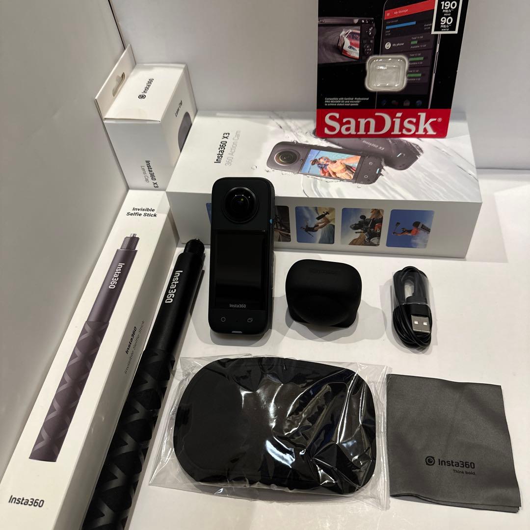 【ファム・美品】INSTA360 X3