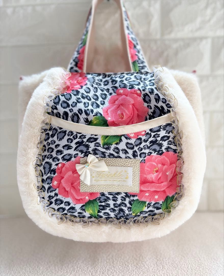 ゆ*ら様 コヤンイサムチョン　ハンドメイド　ファーバッグ　白　サンダーちゃん　ヒ