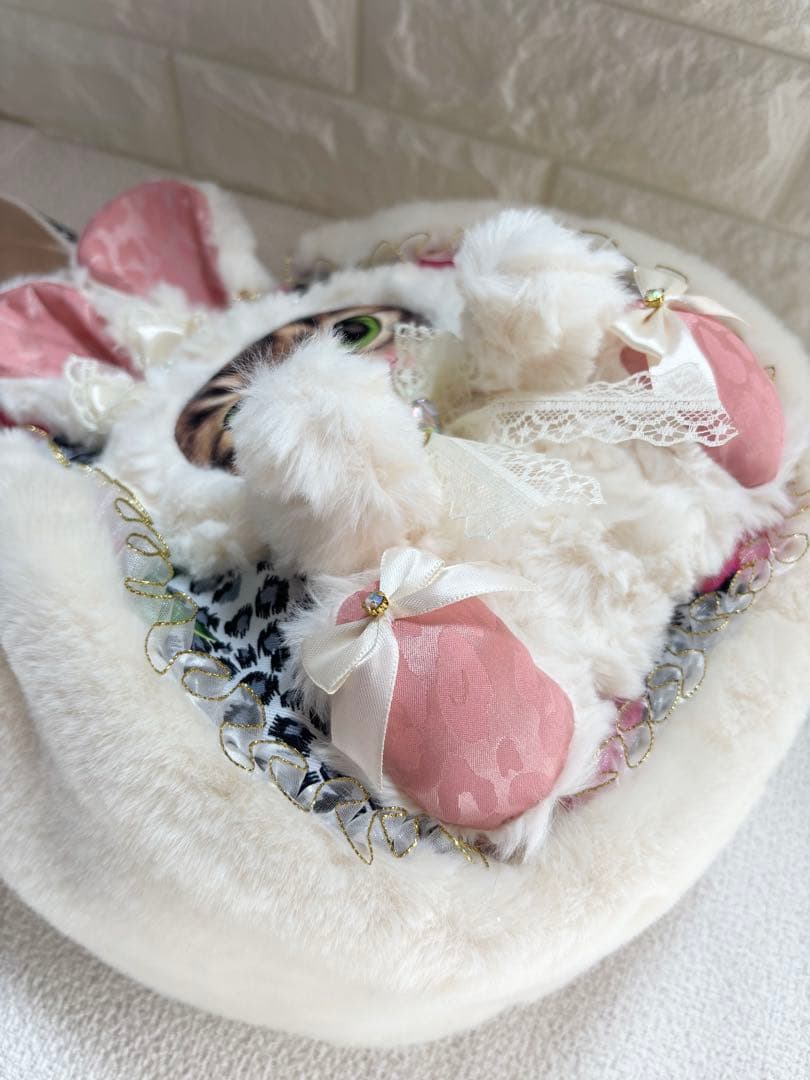 ゆ*ら様 コヤンイサムチョン　ハンドメイド　ファーバッグ　白　サンダーちゃん　ヒ