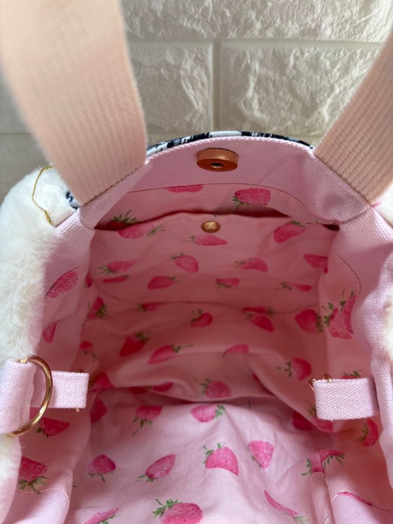 ゆ*ら様 コヤンイサムチョン　ハンドメイド　ファーバッグ　白　サンダーちゃん　ヒ