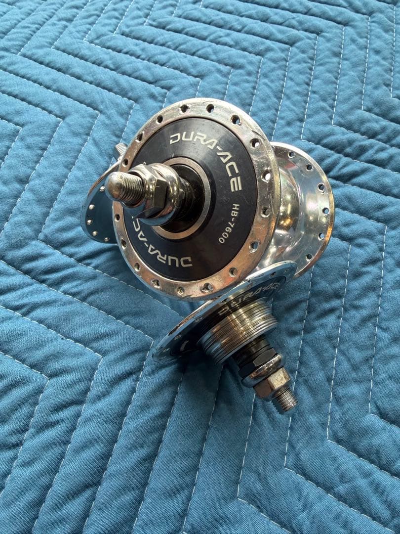 DURA-ACE HB-7600 前後ハブ 36H 　　ピスト 競輪 NJS