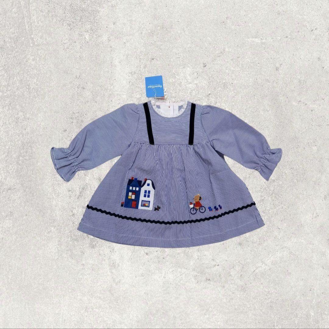 現行品 familiar　ファミリア　チュニック　長袖　80