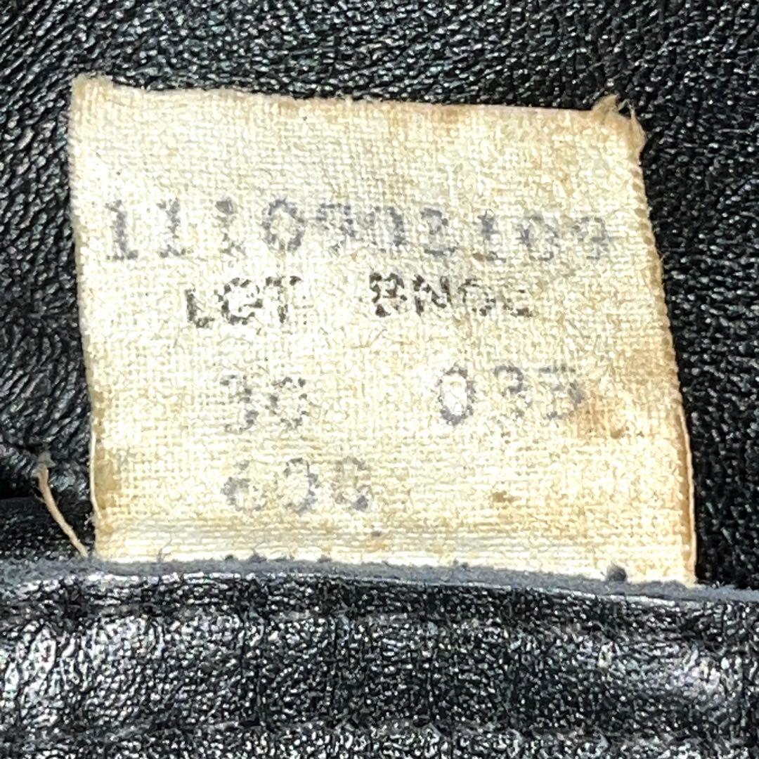 ★美品★schott★60C★レザーライダースパンツ★W30★黒　ブラック★