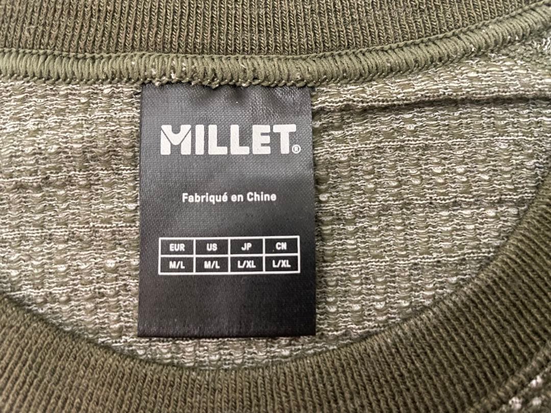 MILLET ワッフル ウール クルー MIV01905