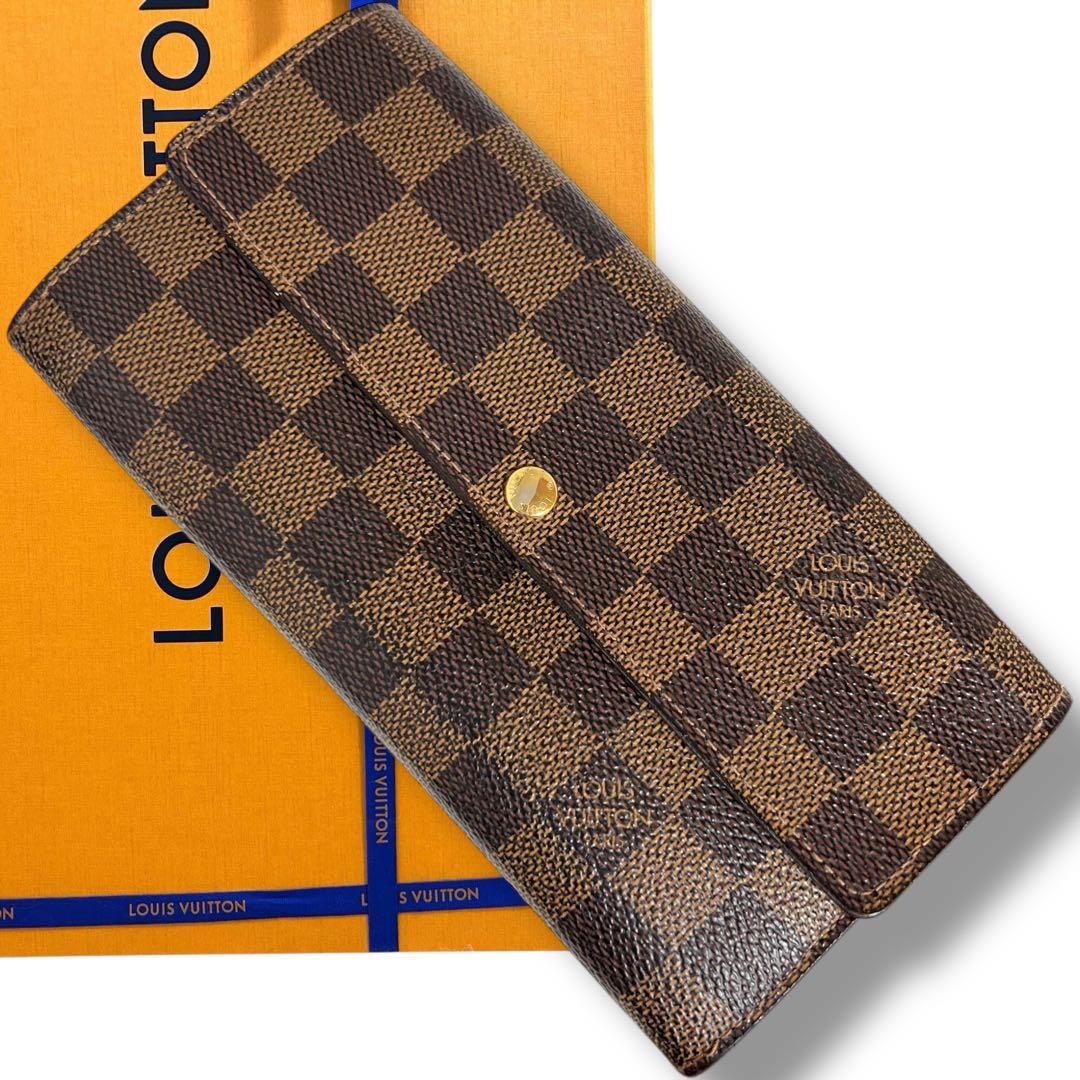 ルイヴィトン✨長財布　ポルトフォイユサラ　ダミエ　エベヌ　10枚