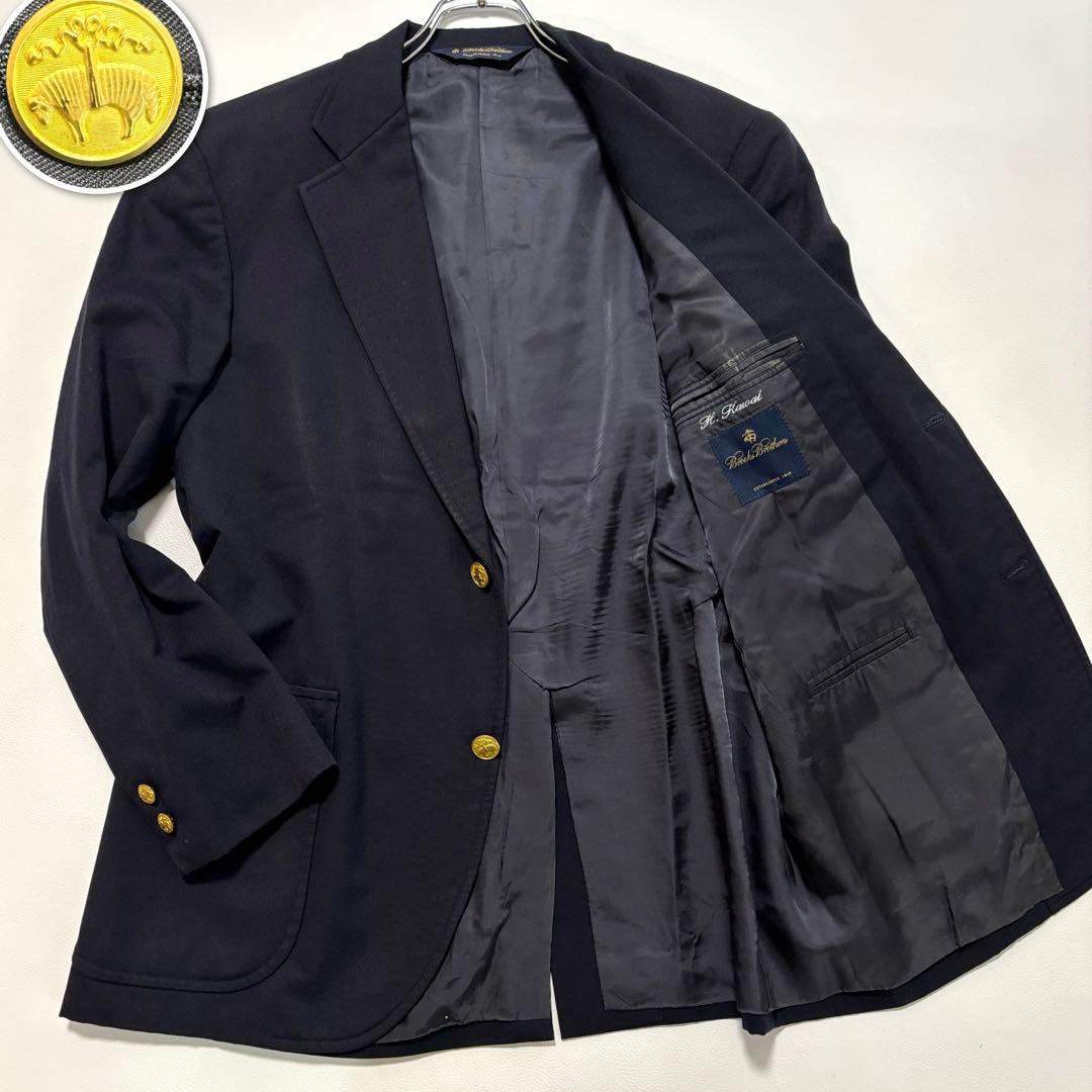 ブルックスブラザーズ 金ボタン Lサイズ テーラードジャケット 紺ブレ