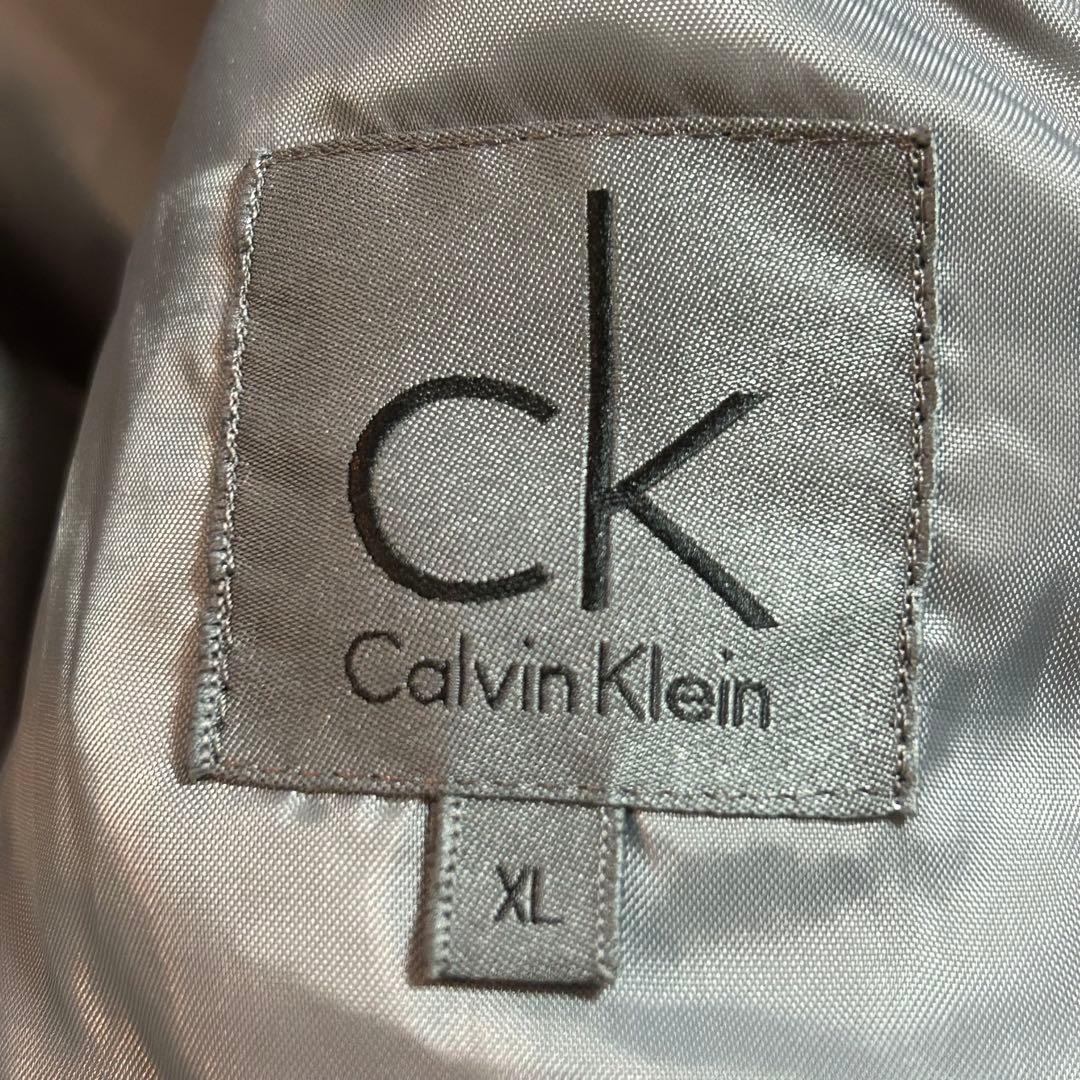【カルバンクライン】ダウンジャケット　メンズ　グレー　毛98% 上品　カジュアル