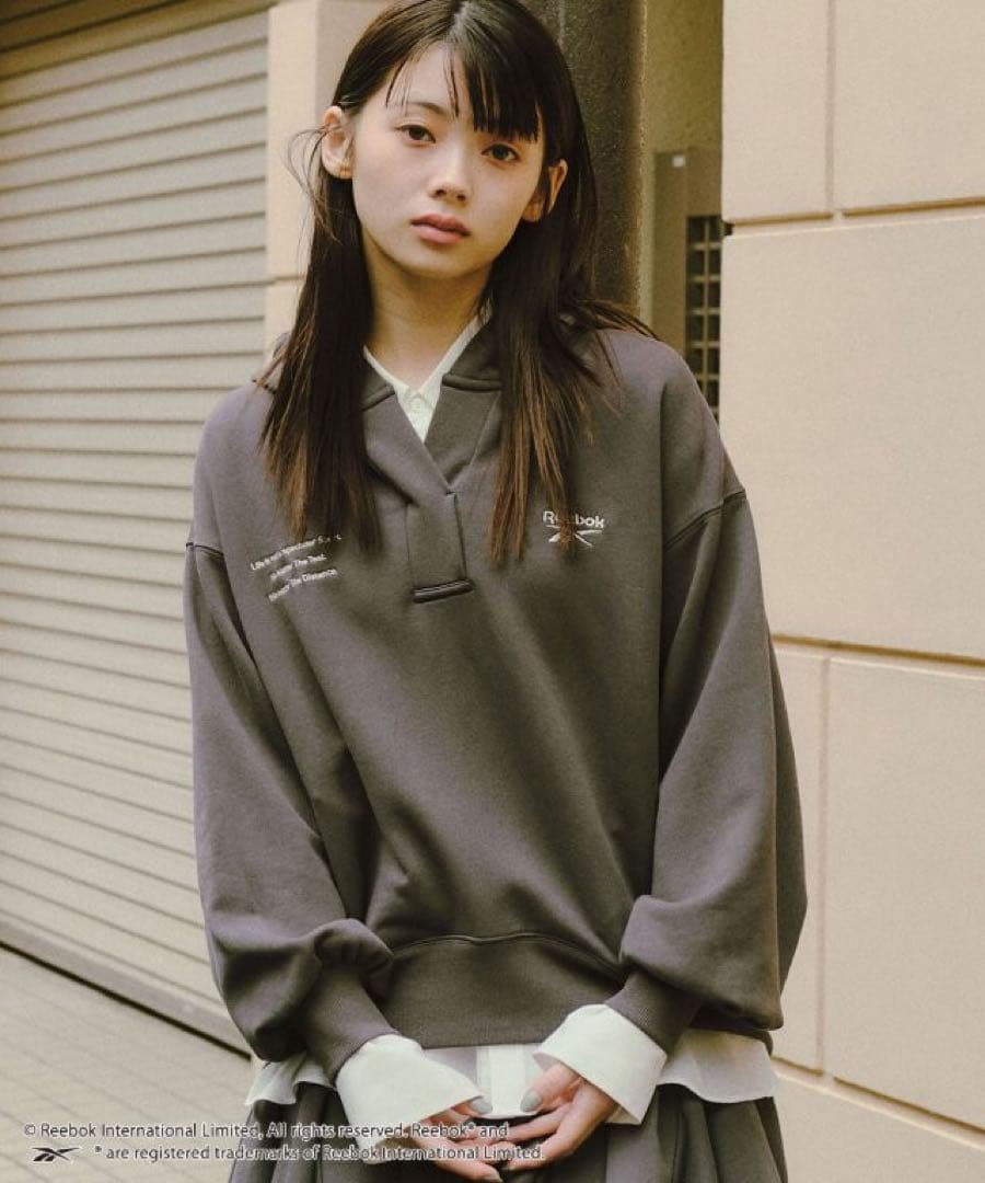 COCODEAL Reebokコラボ　スキッパースエットパーカー