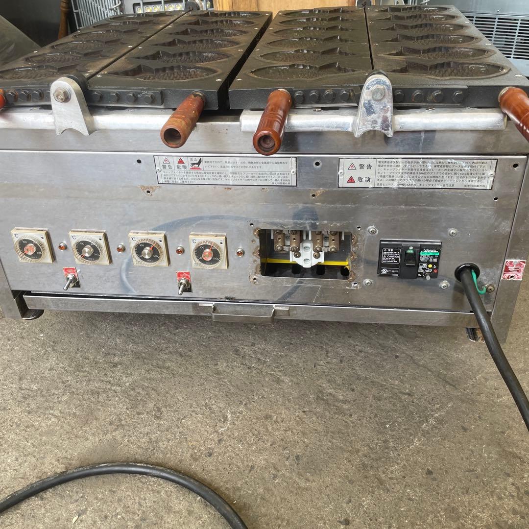 ジャンク品たい焼き器 6匹×2連 鯛焼き器/厨房機器/業務用