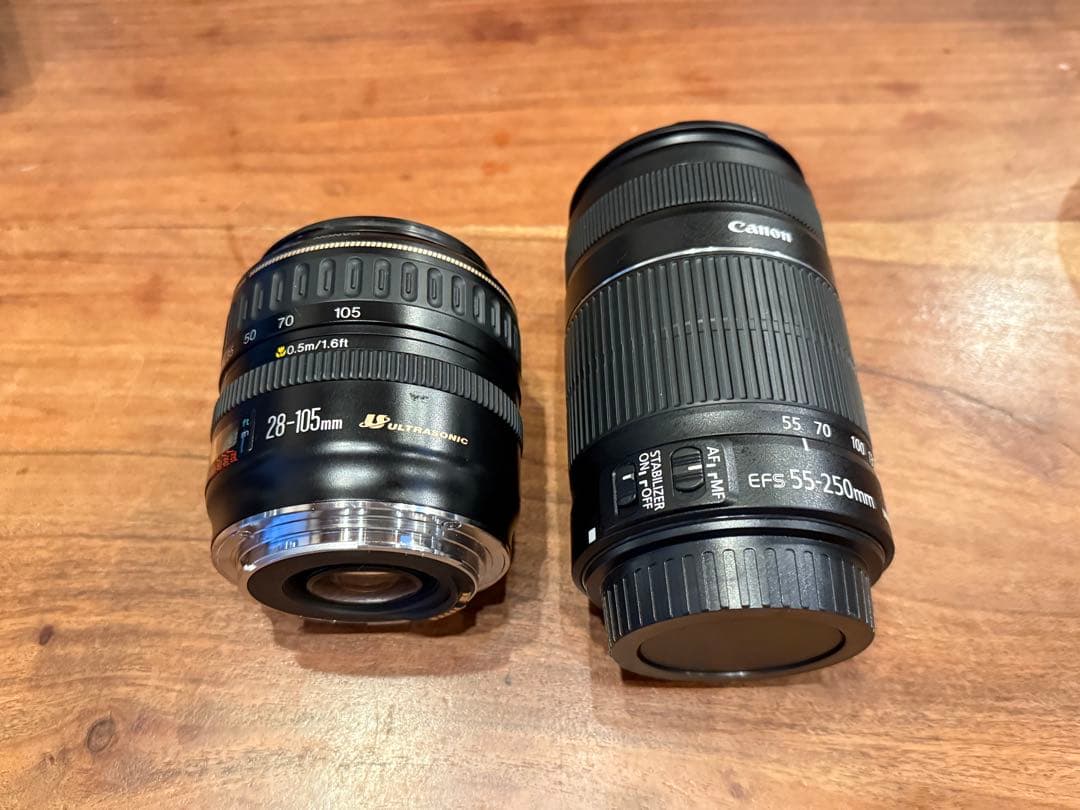 CANON EF-S 55-250mm EF 28-105mm レンズセット