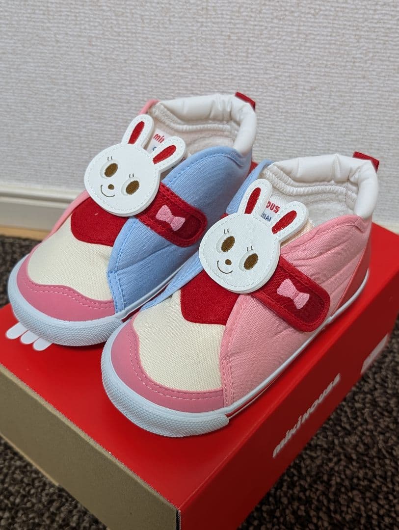 ミキハウス うさドン うさこ スニーカー 15.5cm