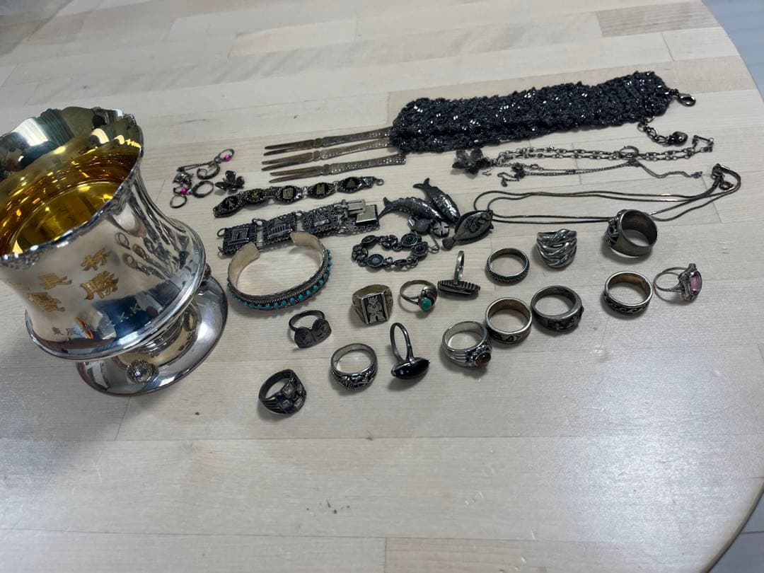 優勝杯とアクセサリーのまとめ！なんと総グラム500越え！