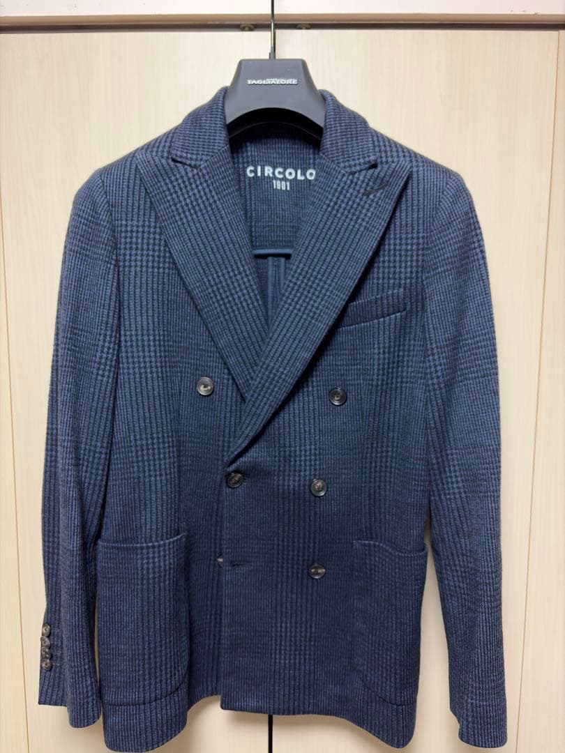 CIRCOLO1901 / グレンチェック ダブルブレスト ジャケット