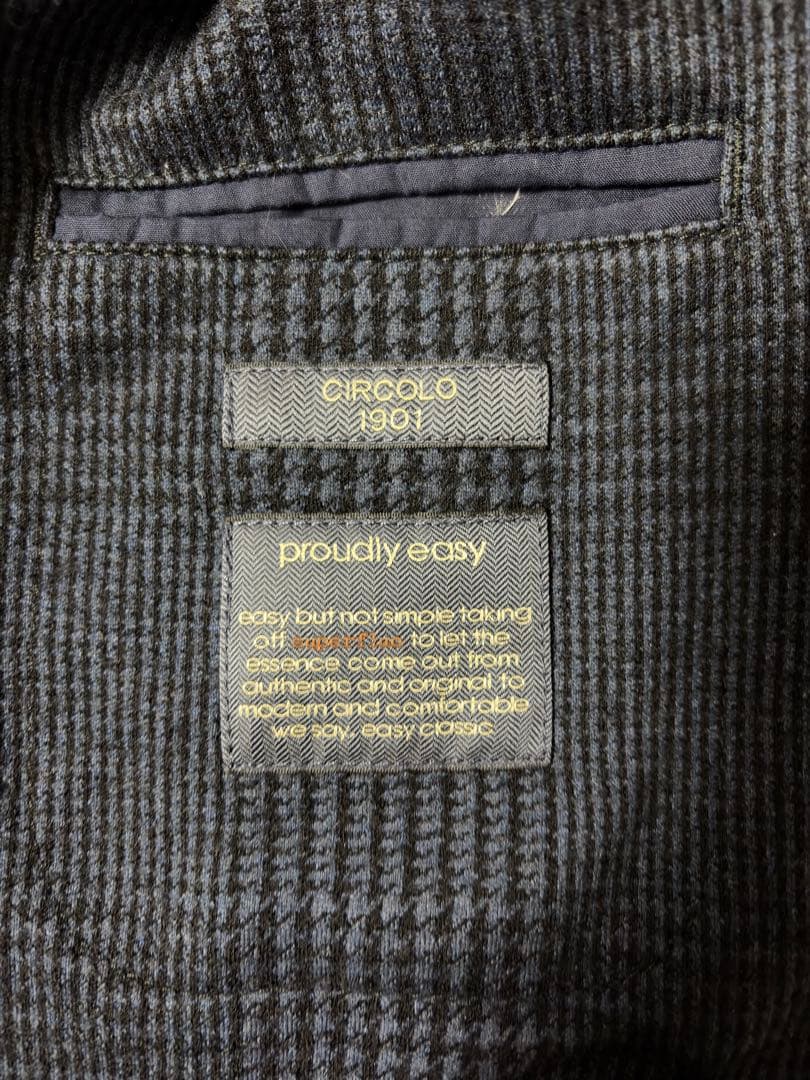 CIRCOLO1901 / グレンチェック ダブルブレスト ジャケット